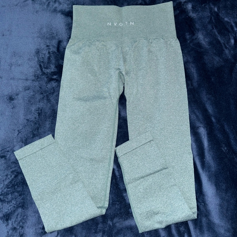NVGTN Green Speckled Lift Seamless Leggings, Size Small